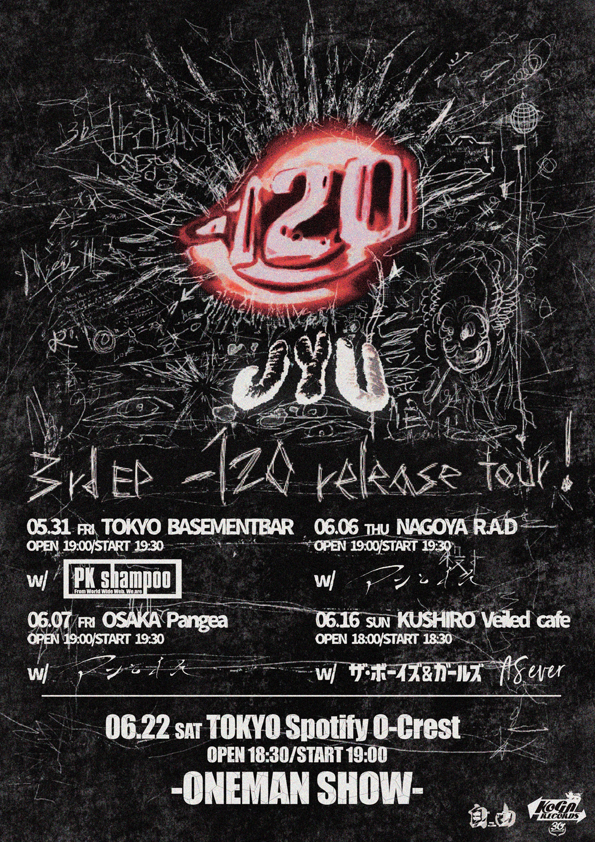 「ジュウ3rdEP -120 release tour