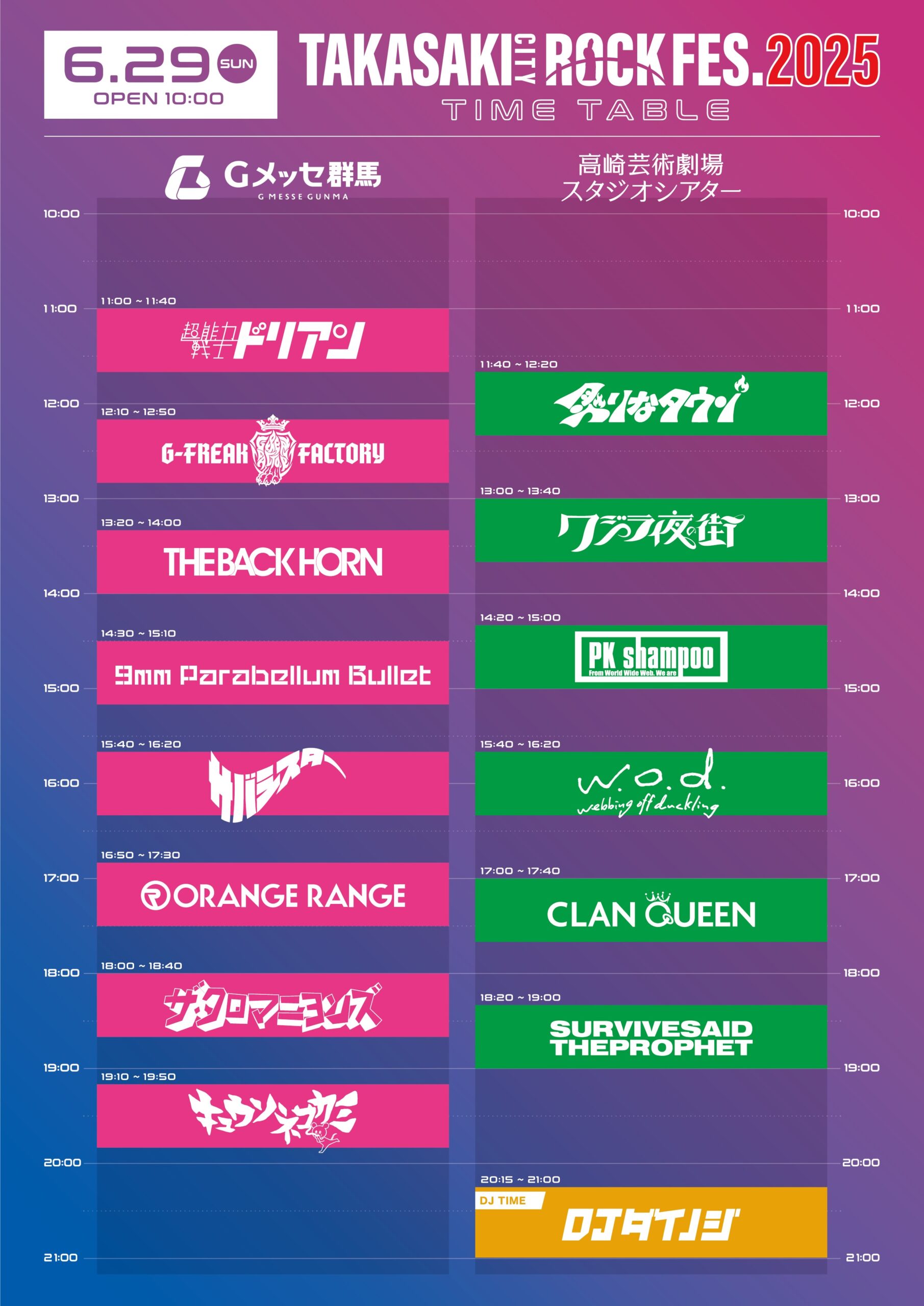 「TAKASAKI CITY ROCK FES.2025」